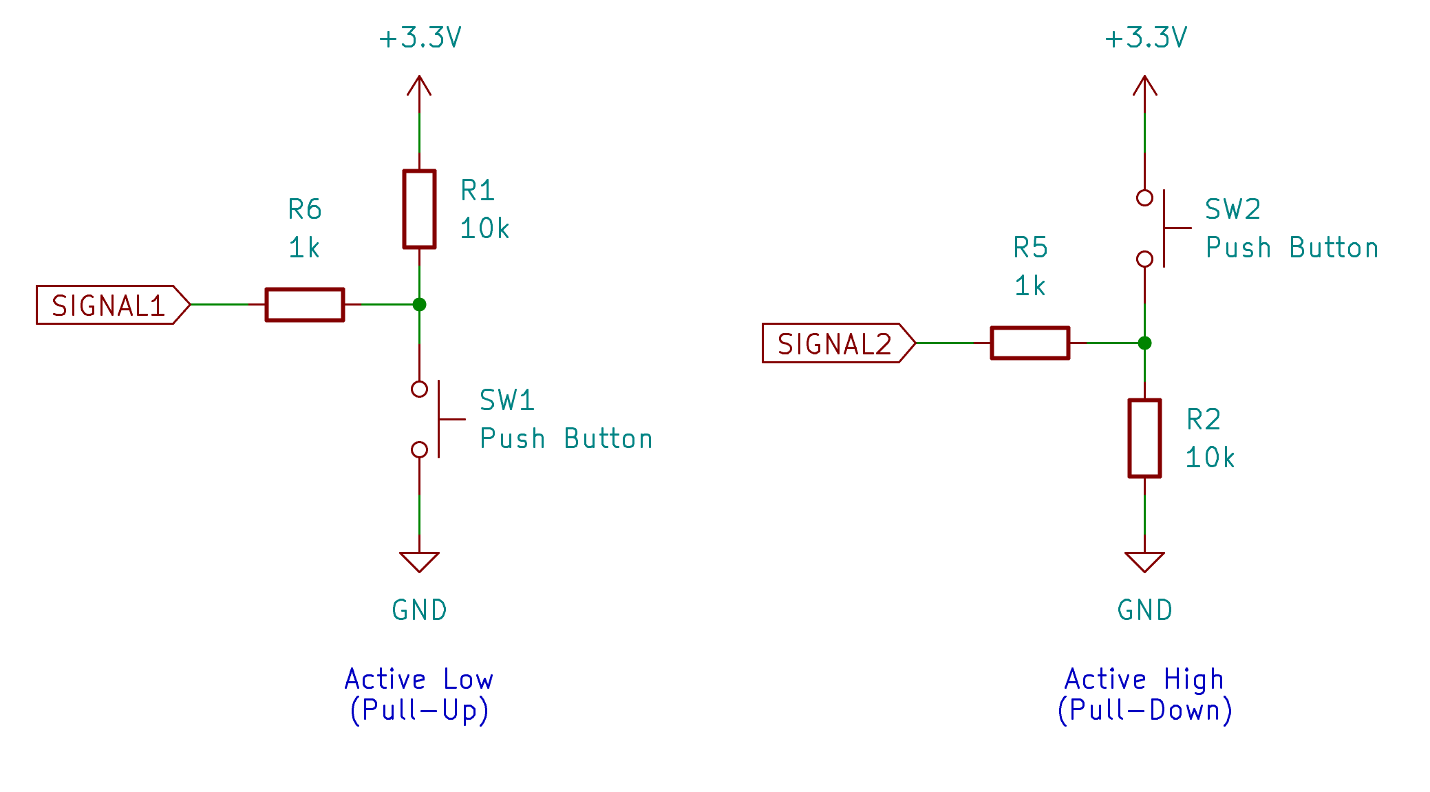 Pull-up and pull down circuit